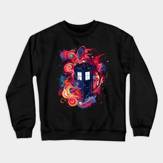 dr who Crewneck Sweatshirt by a cat cooking